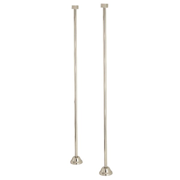 CC486 Straight Bath Supply, Polished Nickel